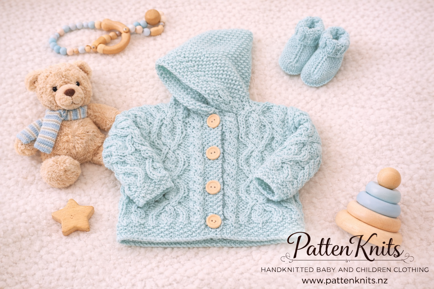 Aqua Hooded Jacket and Booties